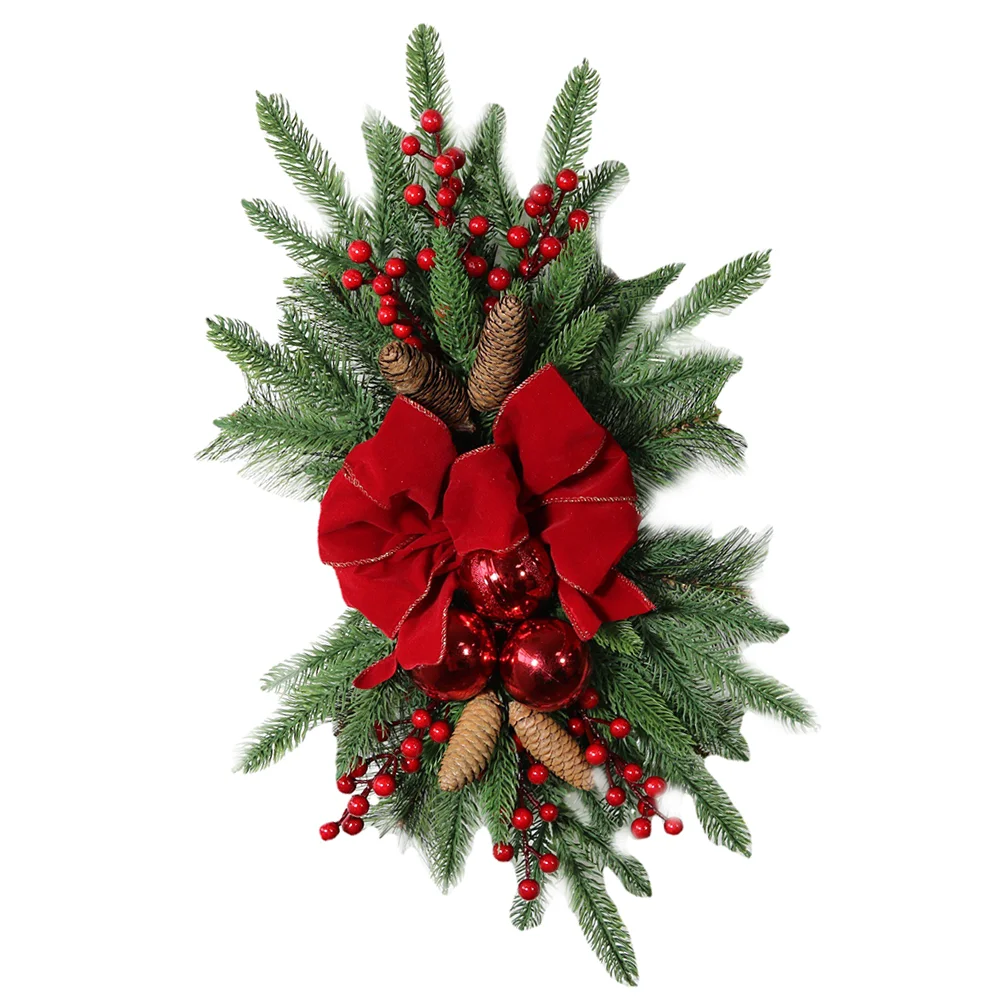 

Christmas Report Lost Decorative Pendant Bow Tie Hanging Ornaments Pvc Tree Door