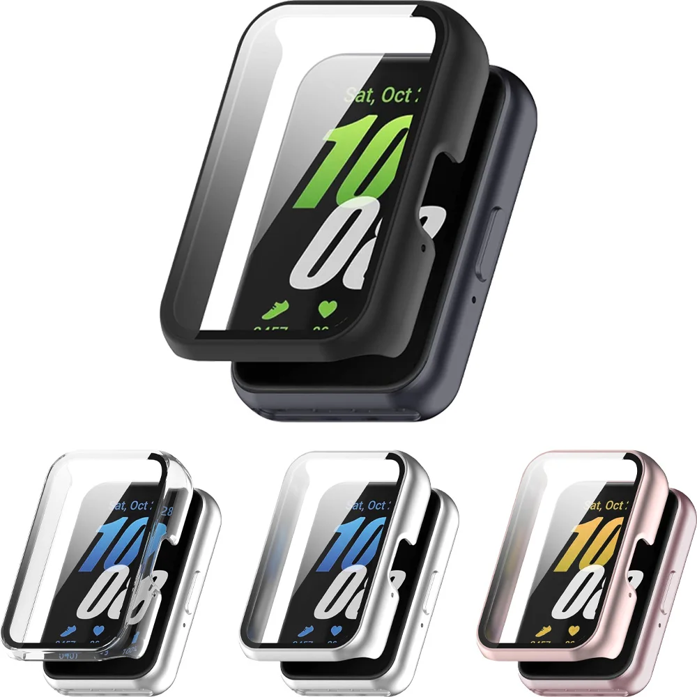 Matte Hard Plastic Frame + Tempered Glass Scratch-Resistant Protective Screen Cover