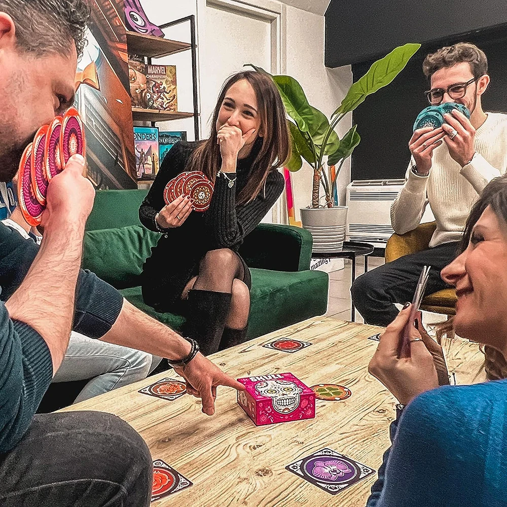 Skull Party Game Bluffing and Strategy Board Game 3-6 Players Board Game 5