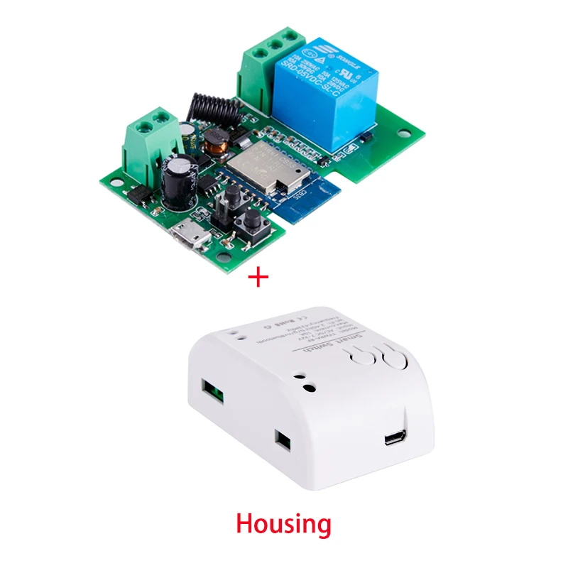 Wireless Smart Home WiFi Switch - Alexa Compatible, Dual Channel, 10A Relay Module