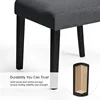 Modern Breathable Linen Fabric Dining Chair for Home/Kitchen/Living Room, Set of 2, 5