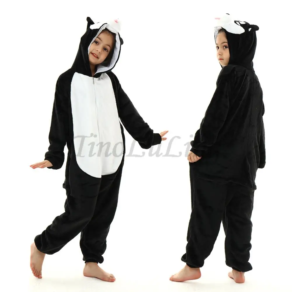 Boy Fleece Onesie Kids Pijama Soft Inverno Menino Onesie Kids Kigurimi Pijama Fleece Infantil Halloween Lion Wolf Animal Costume onesie pajamas
