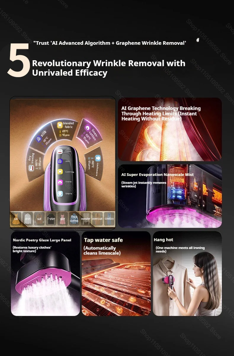 plancha de vapor portátil para ropa, Mini vaporizador portátil para ropa, máquina de prensado de tela para ropa de viaje de calentamiento rápido con hogar &raquo; plancha de vapor portátil para ropa