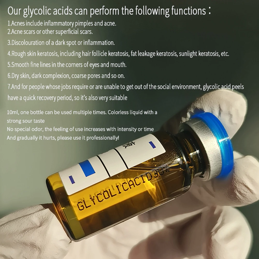 70% 10ml AHA acid 30ml Fruit acid neutralizer glycol sets for Chemical Peeling