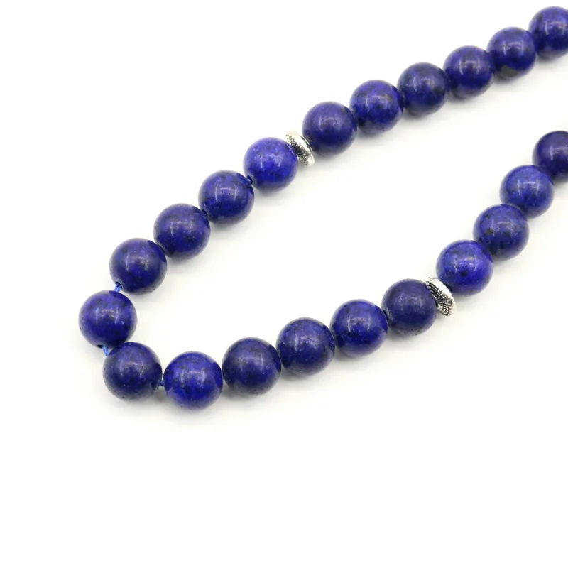 Natural blue gemstone Tasbih 33 66 99 beads luxury rosary muslim misbaha men's rosary bracelet beautifully packaged Tesbih gift