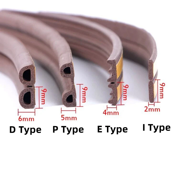 5M Door Window Seal Strip Self-adhesive Acoustic Foam Sealing Strip Tape Insulation Windproof Rubber Weatherstrip door seal strip sealing strip tape window seal strip sealing tape sealing strip rubber seal strip rubber door weatherstripping door weatherstripping door draft stopper silicone seal strip