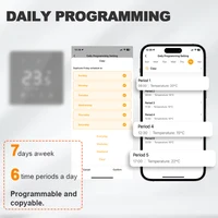 เทอร์โมสตัทควบคุมอุณหภูมิแก๊สแบบไร้สายอัจฉริยะ Tuya WiFi Zigbee ตั้งโปรแกรมได้ทุกวัน ใช้พลังงานจากแบตเตอรี่ รองรับ Alexa และ Google Home 5