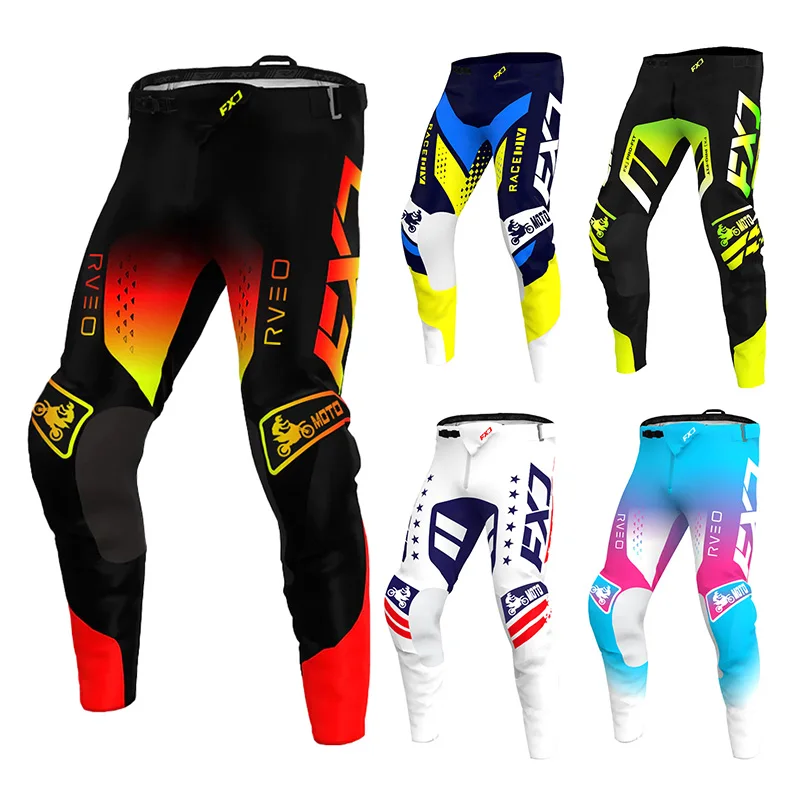 

Motocross Pant Racer MX mountain Off-road Mens Women's Downhill Motorcycle trousers Enduro MTB racing wear resistant