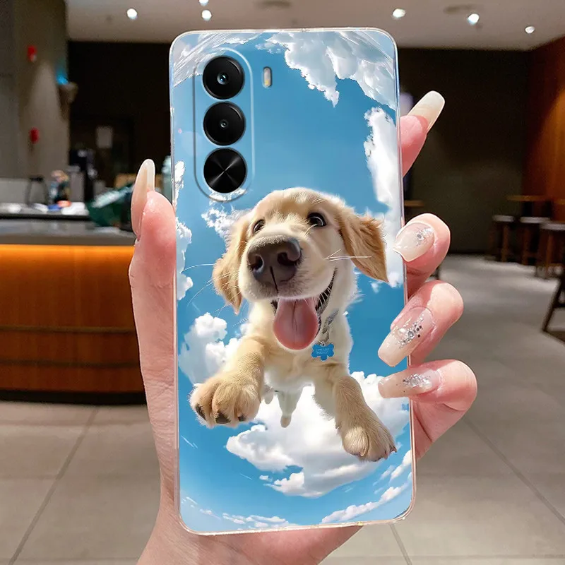 Cute Cool Dragon Transparent Soft Silicone Back Cover Case