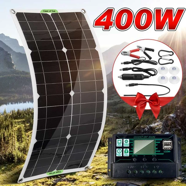 Kit Panneau Solaire 400W + Contrôleur de charge solaire 100A +