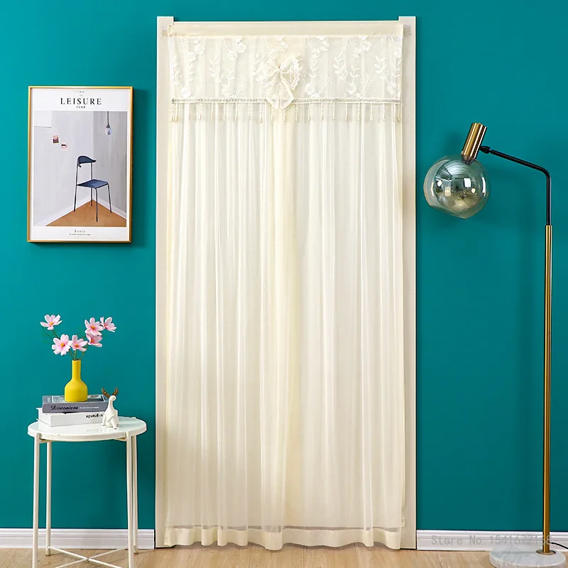 Anti-Mosquito and Insect-proof Door Curtain Lace Partition Curtain, Anti-fly, Kitchen and Bedroom Decor, Free Punch, Home Summer