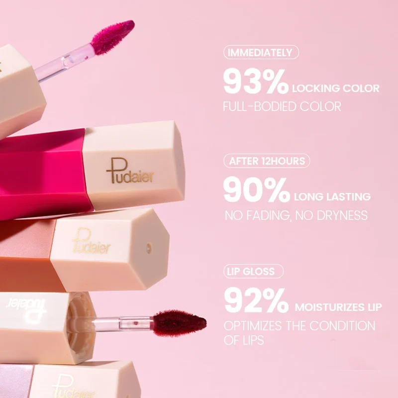 Matte Orange Brown Velvet Lipstick 14 Colors Lip Gloss Lasting Non-marking Red Sexy Waterproof Liquid Lipsticks Makeup Cosmetic lip makeup lip gloss