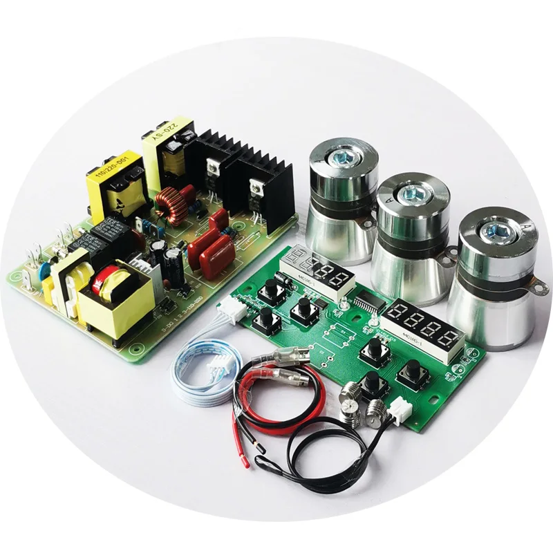 초음파 클리너 PCB 드라이버 보드 회로 기판 키트, 40KHz 초음파 변환기 포함, 180W