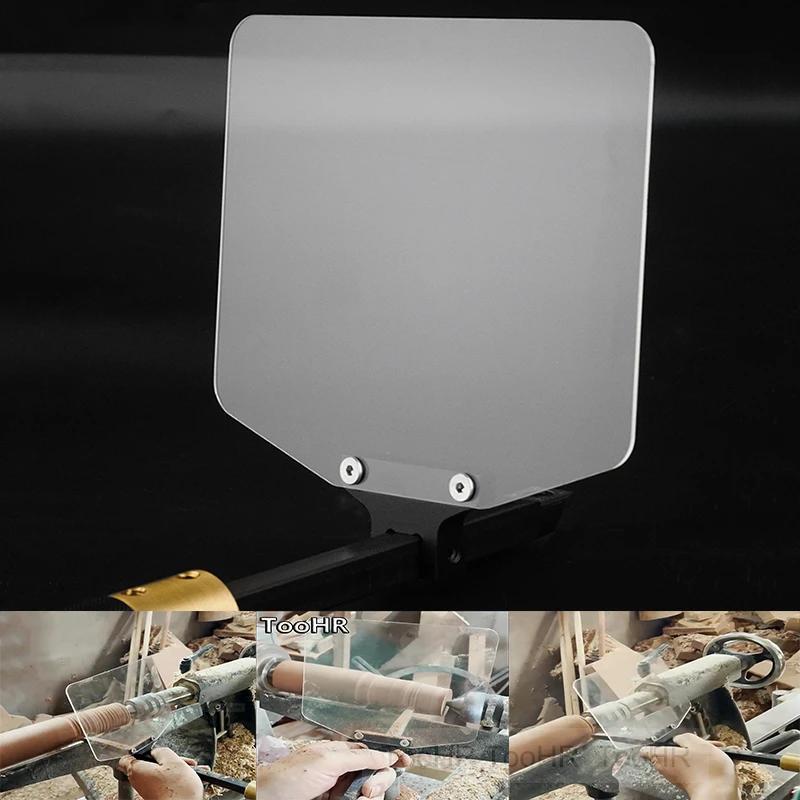 Portaherramientas de torneado para torno de carpintería, deflector de polvo para Taller, soportes de barra giratoria, Panel protector antisalpicaduras, polvo de madera, serrín| - AliExpress
