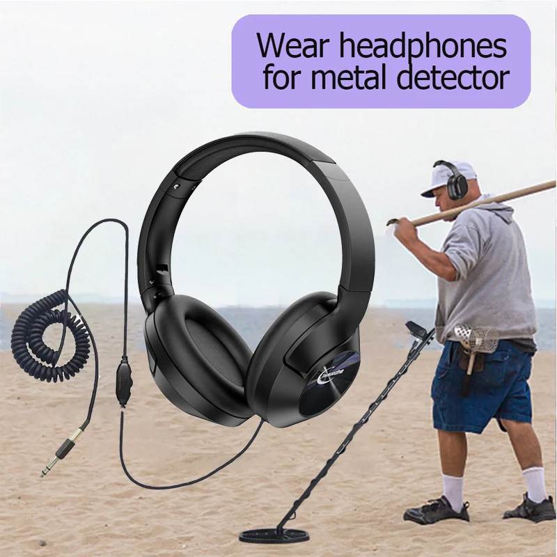 Professional Metal Detector Headphone For MD-6250 MD-6350 TX-850 MD-4030 MD-6350 MD-5090 MD-830 Metal Detector Earphones