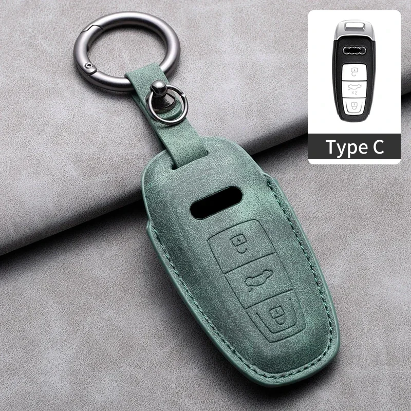 Premium Leather Car Remote Key Case Cover