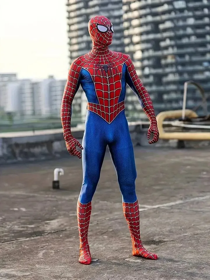 スパイダーマン コスプレ ブルー オニ ライミ ウェブ ヒーロー ゲロ