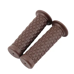 Motorcycle Handlebar Grips - Universal 7/8 22mm for Motorbikes, ATVs, and Pit Bikes (Coffee)