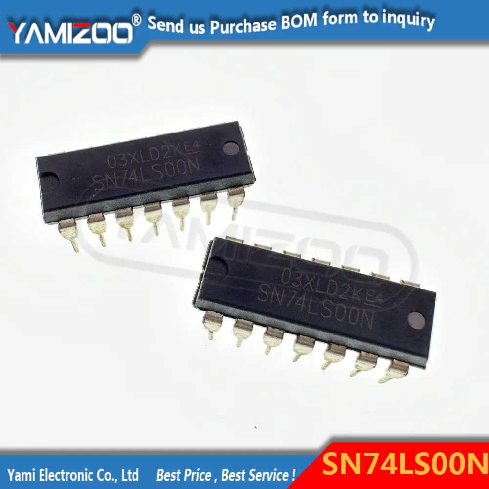 10pcs SN74LS00N 74LS00 SN74LS00 2 Input Four NAND Gates LOGIC QUAD 2-IN NAND GATE 14DIP New Original image 2