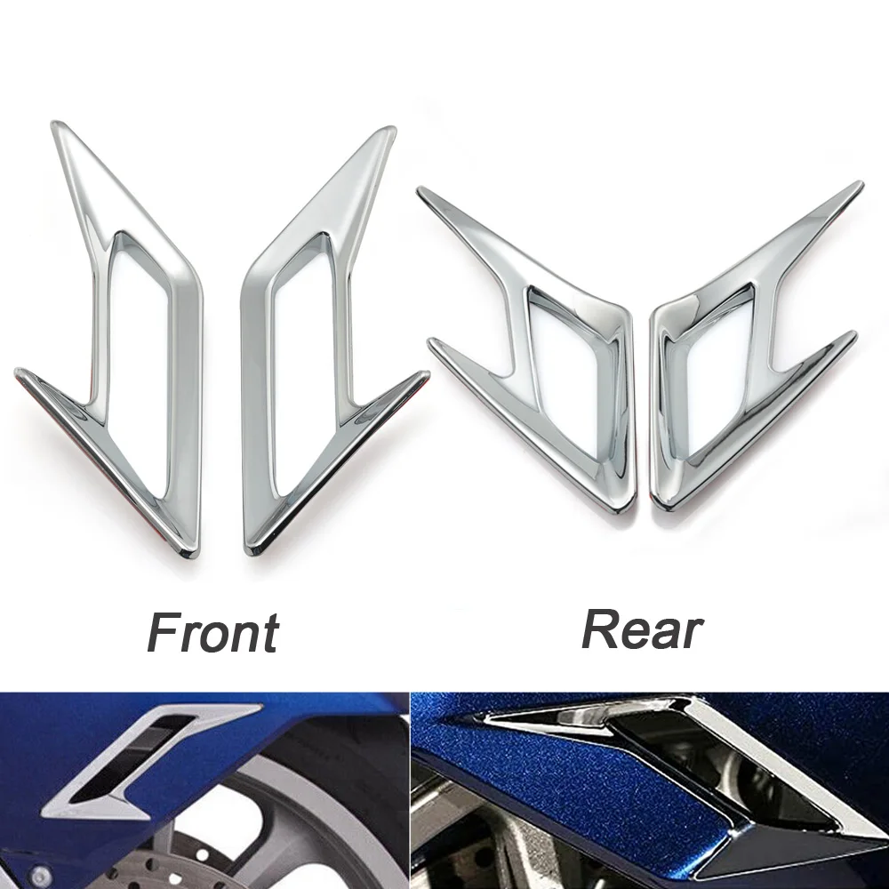 

Motorcycle Front Rear Fender Vent Trim Kit In Case Chrome for HONDA Goldwing GL1800 2018-2020