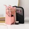 Foldable Makeup Brush Storage Bag Travel Cosmetic Portable Organizer Zipper Makeup Pouch Breathable Brushes Holder Stand-Up Bag 3