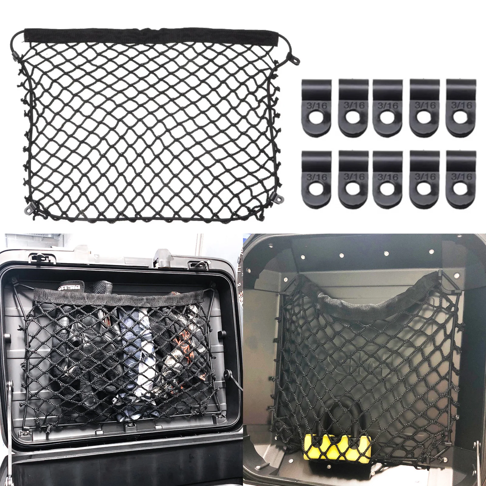 For Honda CB500X CB500 X CB 500X CB650R CBR650R CB900 For GIVI Trekker Case Motorcycle Net Organizer Cargo Luggage Storage Net