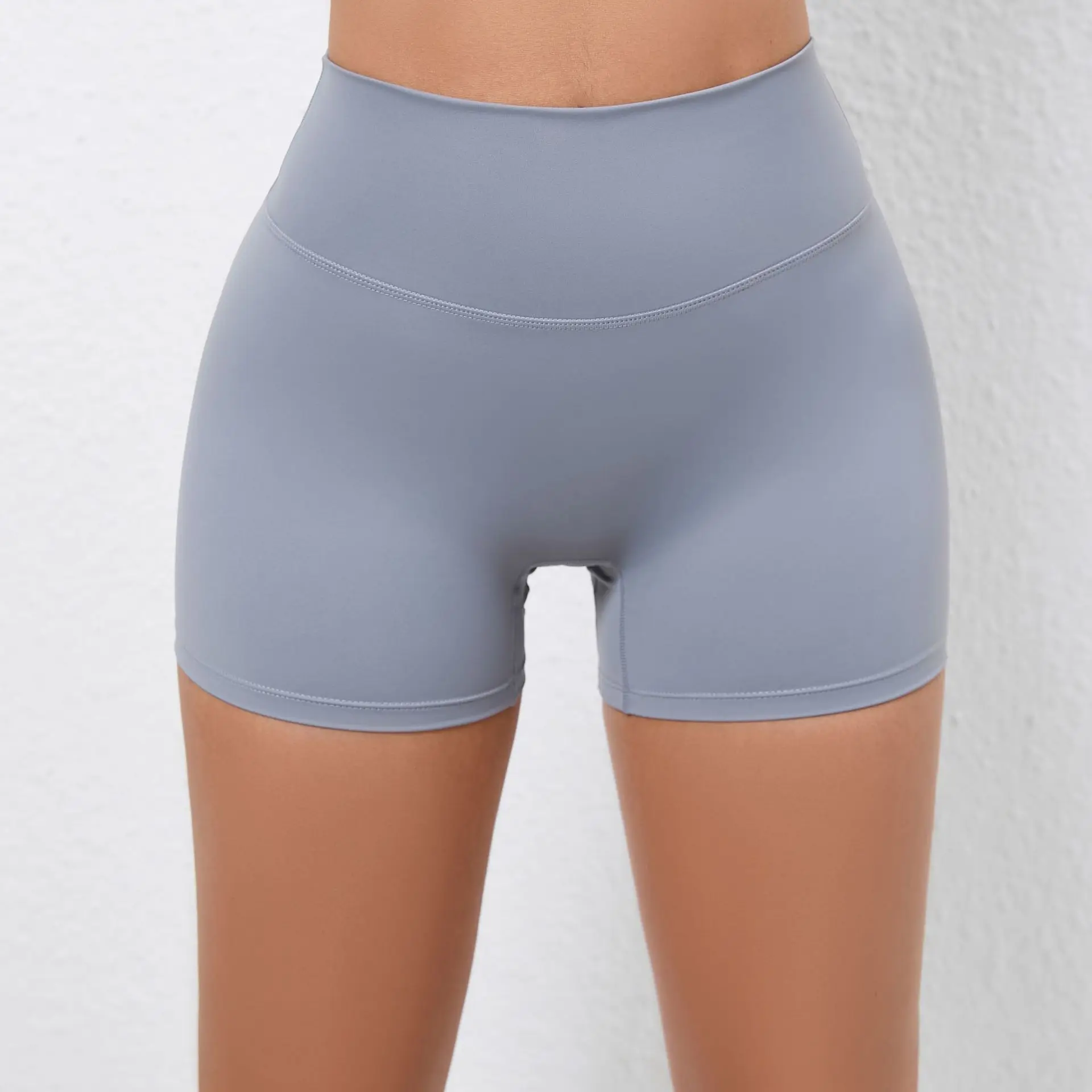 Sport Shorts Women Push Up Short Mujer Femme High Waist Yoga Clothes Gym Fitness Clothing 2024 Sportswear Orange White Pink Skin