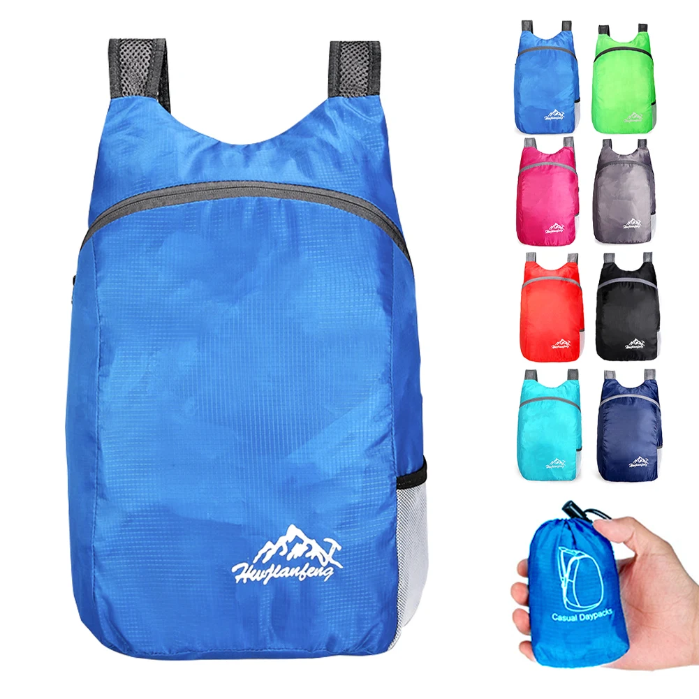 

20L Rucksack Lightweight Nylon Foldable Backpack Waterproof Folding bag Ultralight Outdoor Pack Bag for Women Men Hiking