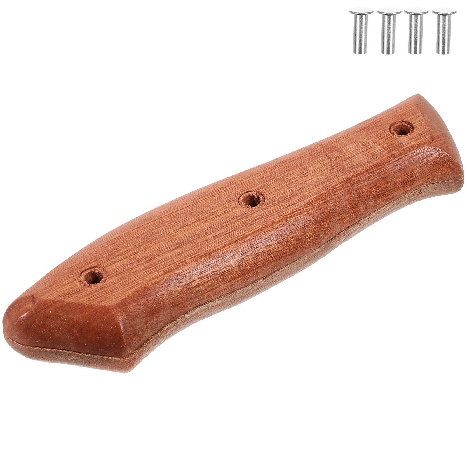 

2 Pcs Kitchen Knife Handle Stuff Repair Handles Replace Supplies for Wood Wooden