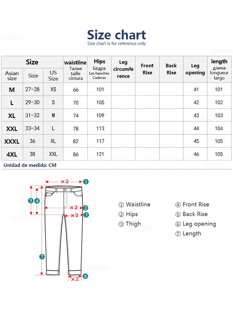 Autumn Winter Retro Blue Jeans Men Cotton Straight Pants Elastic Waist Thick Casual Trousers Male Large Size 4XL Brand Clothing 6