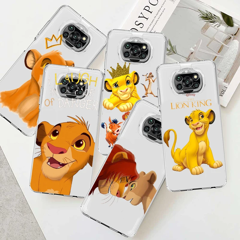 The Lion King Disney Per Xiaomi Poco M5 M4 X4 X3 F3 Gt Nfc M3 C3 M2 F2 X2 Pro Mi Mix3 Custodia In Silicone Trasparente Coque Capa