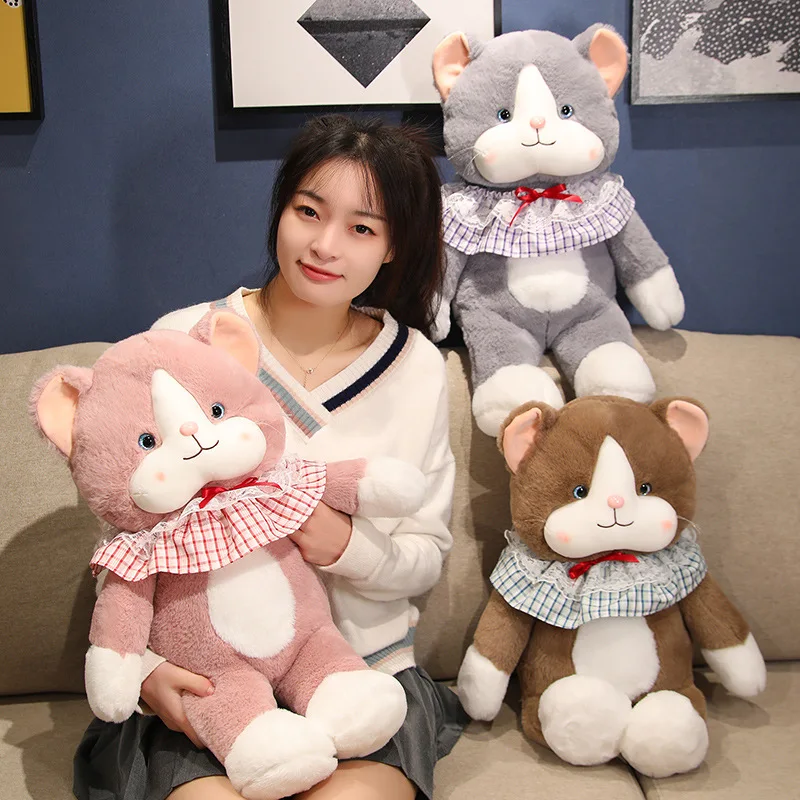 

New Soft Lovely Cats Plush Doll Toys Stuffed Kitten Animal Pillow Baby Kids Cute Doll Kawaii Birthday Gift For Children Girls