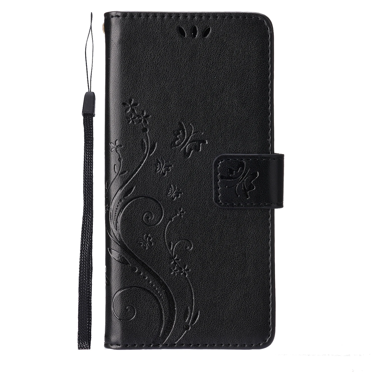 Butterfly Embossed PU Leather Phone Case