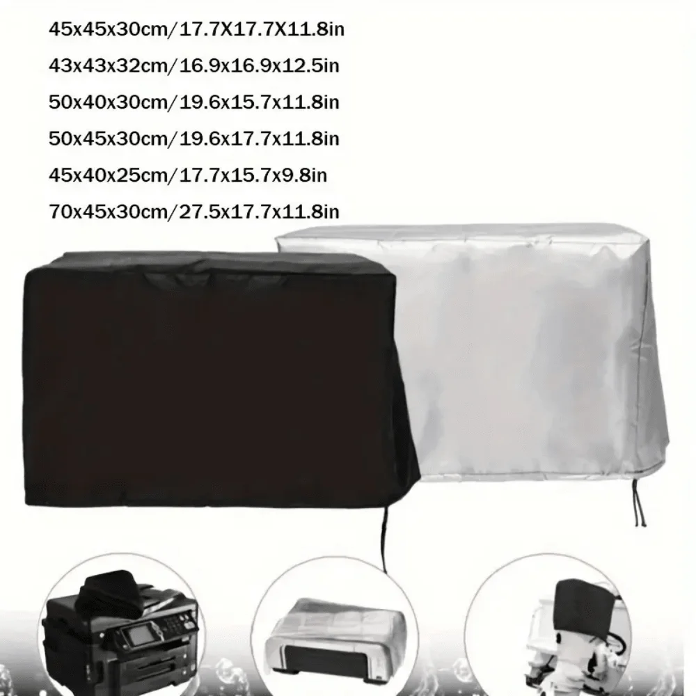 1pc Waterproof Universal Printer Dust Cover-Protective Black Case for Printers-Durable，, Water-Resistant，Office use