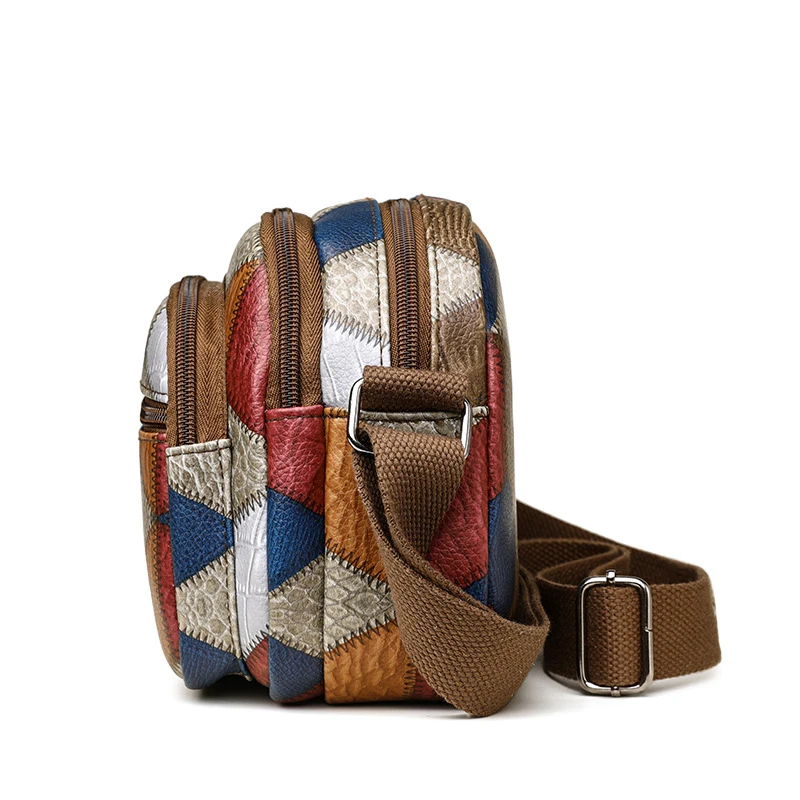 Classic Patchwork Bags For Women Luxury Designer Handbags And Purses New Splicing Design Old Money Shoulder Crossbody Bag
