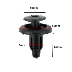 Durable ABS Plastic Fastener Clips - Pack of 20