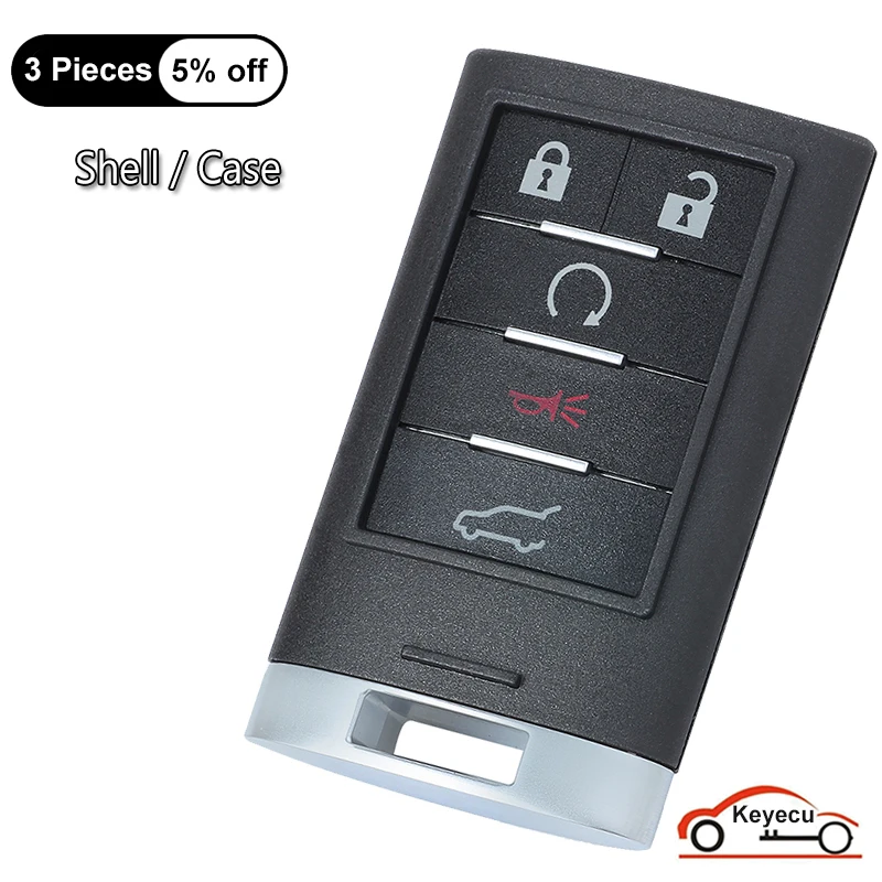 

Брелок для ключей с 5 кнопками для Cadillac SRX XTS ATS 2010 2011 2012 2013 2014 2015 NBG009768T