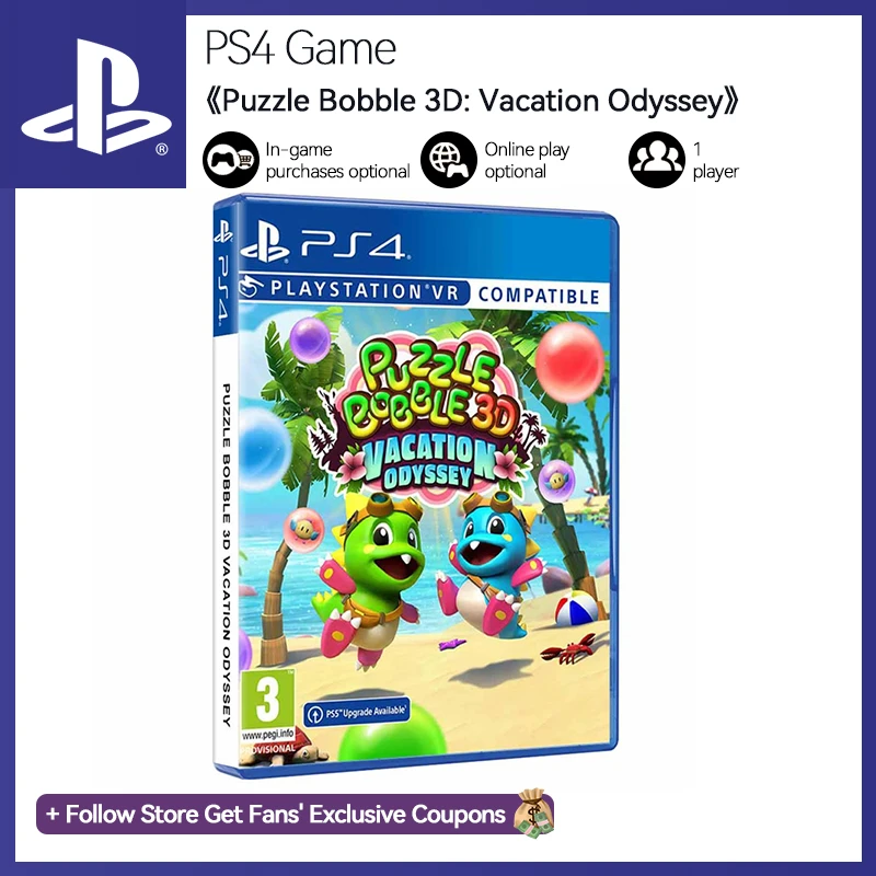 PlayStation 4 Puzzle Bobble 3D Vacation Odyssey for PlayStation4 PS4 Game Deals Disk PS 4