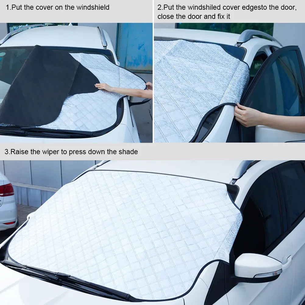 SUV 4WD Van Car Windshield Cover Anti Hail Prevent Snow Ice Sunshade Dust Frost Freezing Cover Protector Winter