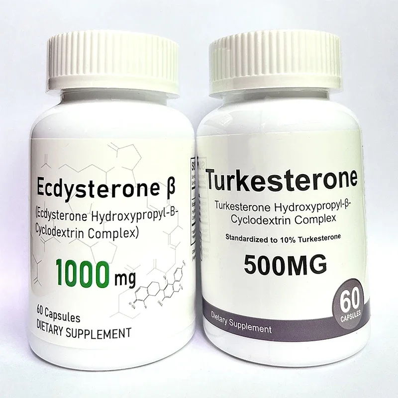 

2 bottles of 120 tablets ecdysterone capsules + turistone capsules strong muscle mass burns fat maintains energy levels