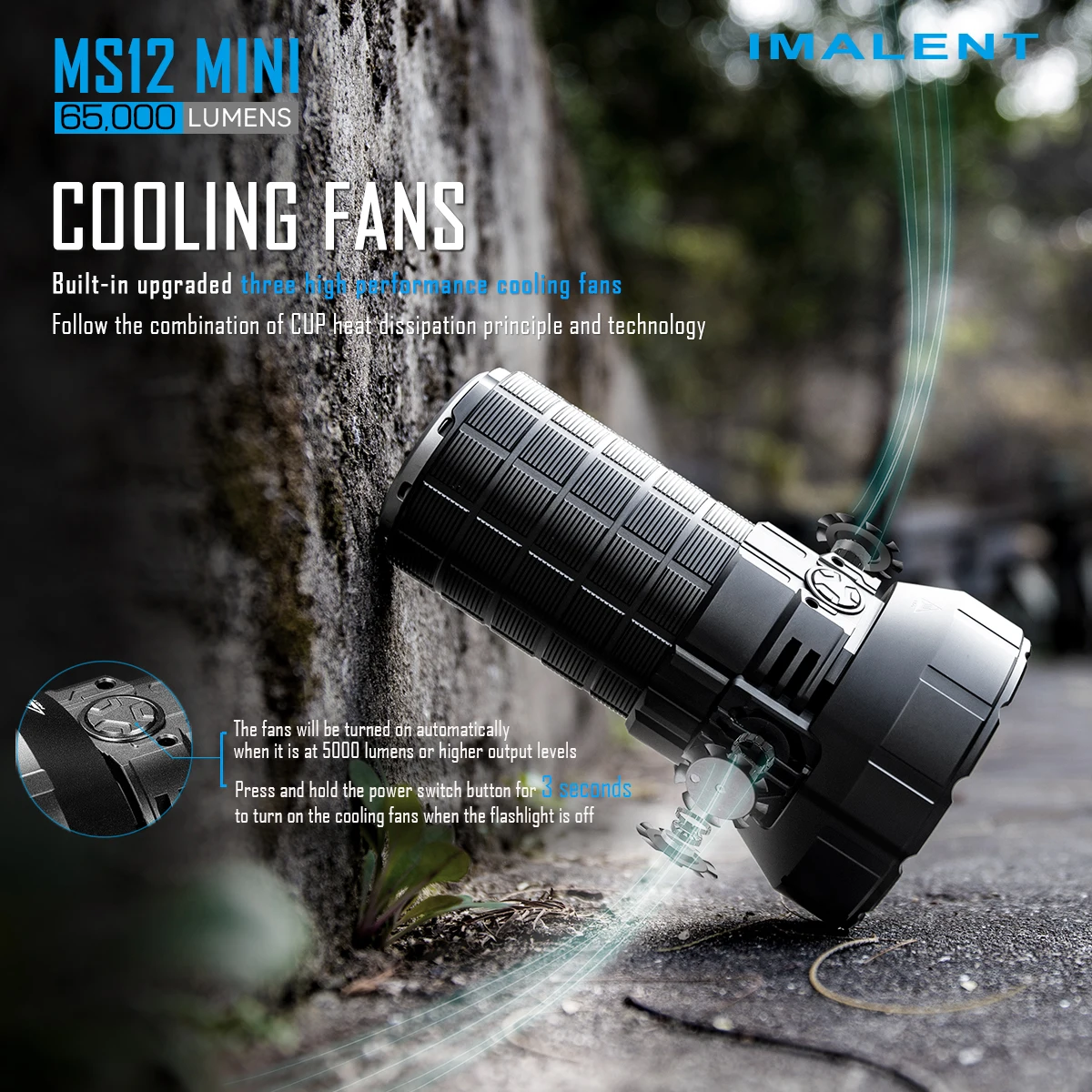 IMALENT MS12 MINI-C 懐中電灯 IMALENT MS12 Mini-C Tactical Flashlight 65000 Lumens