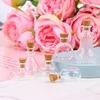 1pc 1:12 Dollhouse Miniature Vase Round Glass Bottle Wishing Bottles Storage Bottle with Cork Candy Jar Model Decoration 5