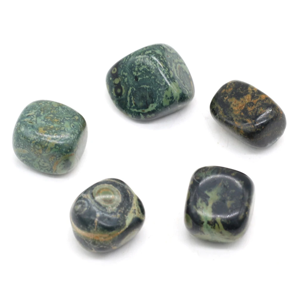 Tanio Kamień naturalny nieregularny kształt zielony oko kamień kryształ ozdoby sklep