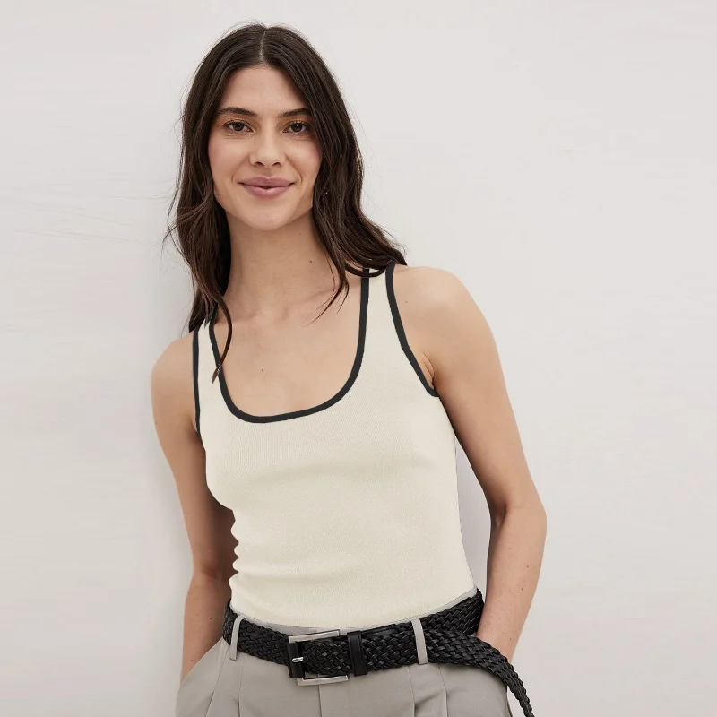 Casual For Women Contrast Y2k Top Vest Backless Patchwork Pullover Top Slim Sheer Tracksuit Summer Cute Female Tank Top