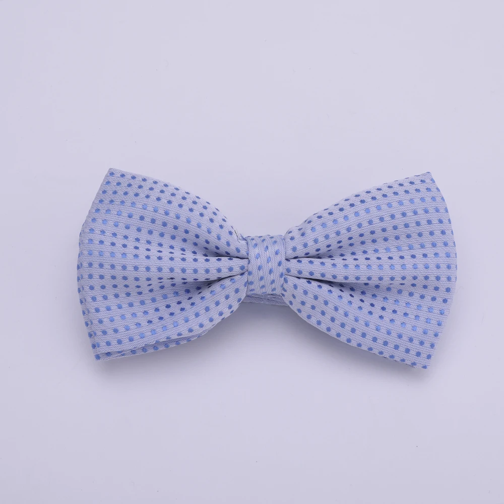 Gepunktete Fliege für Herren, Polka-Dot-Muster in Schwarz, Weiß, Blau, Business-Accessoires, Mode, Hochzeit, Krawatten – Detail 24