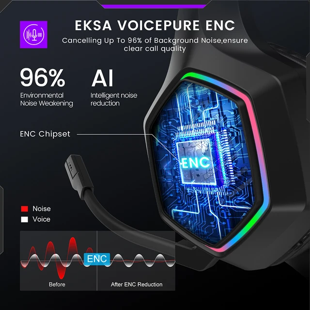 EKSA E1000 WT: 몰입적인 게임용 오디오를 위한 최고의 무선 헤드셋