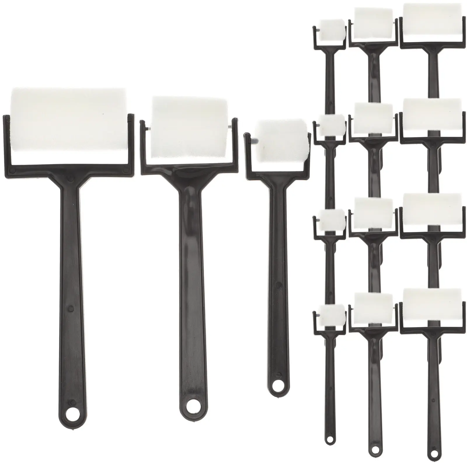 15Pcs 아트 페인팅 스폰지 브러쉬 세트 작은 손을 위한 컴팩트 사이즈 간편한 청소 재사용 가능 유치원 유치원 가정 DIY 어린이