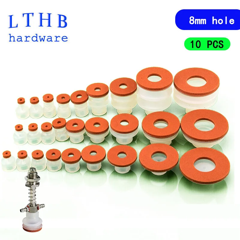 Sucker a Vácuo com Esponja Sucção Traceless para Máquina de Moldagem por Injeção mm Mounting Hole Manipulador Acessórios 10 Pcs