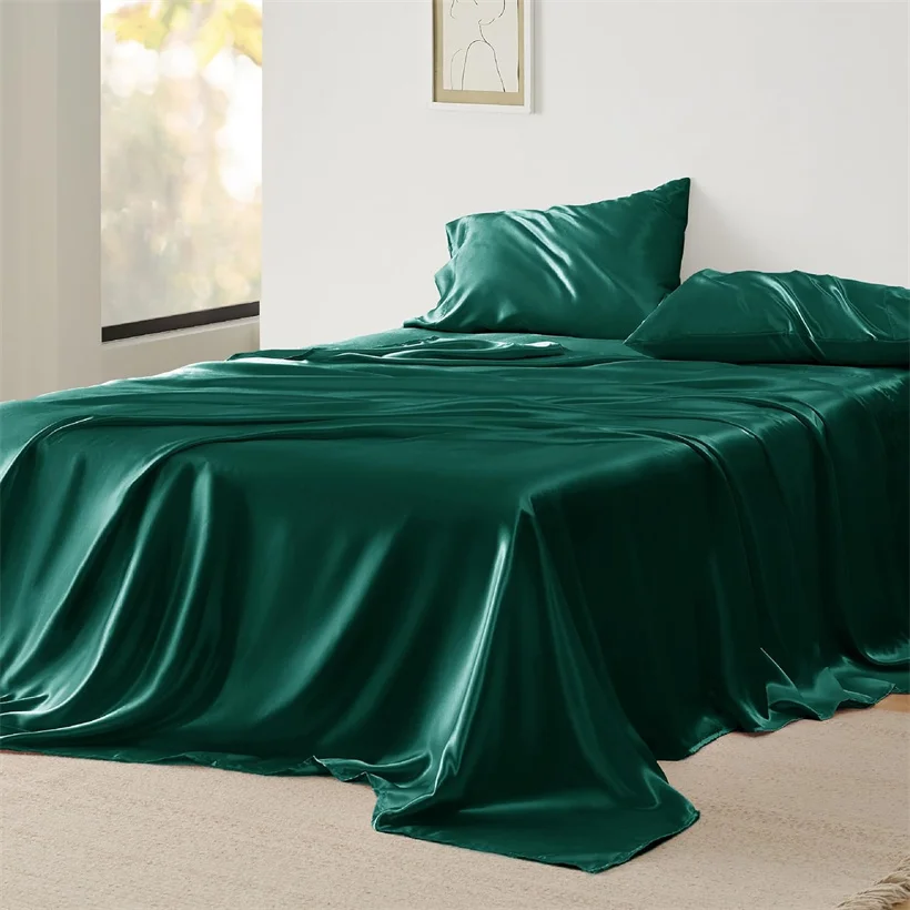 1pc 100% Mulberry Silk Flat Bed Sheet 23 Momme Natural Silk Bedding Bed Linen Ultra Soft Breathable Bedsheet Customized Any Size 6