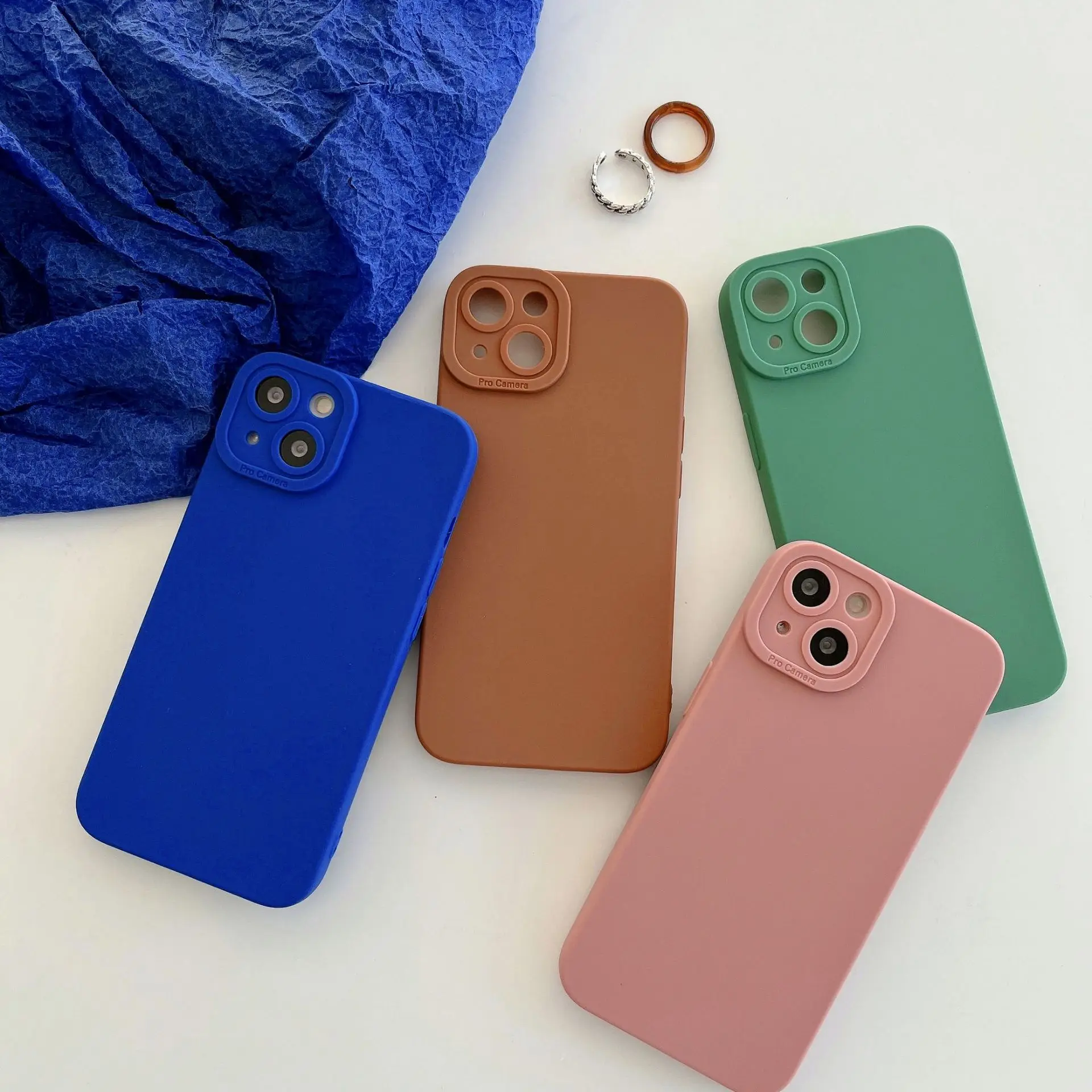 Модный розовый Силиконовый армированный чехол для глаз для iPhone 15 14 13 12 11 Pro Max Plus 7 8 X XR с полным покрытием и защитой от падения